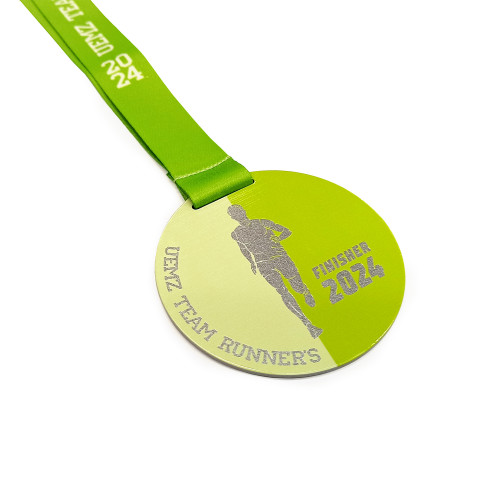 Медаль 1-слойная из металла с полноцветной печатью