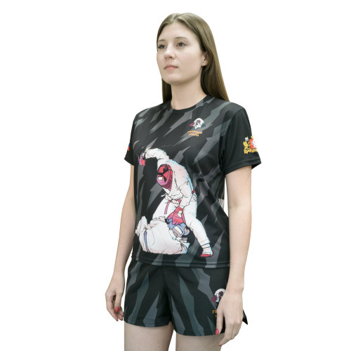 Форма волейбольная женская с коротким рукавом и O-вырезом