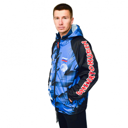 Ветровка с капюшоном, материал: дюспо с подкладом