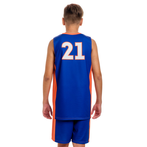 Форма баскетбольная детская без рукава с V-вырезом