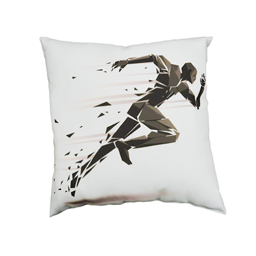 Подушка квадратная из габардина с полной запечаткой