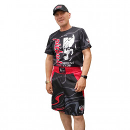 Шорты боксерские взрослые, материал: дюспо с полной запечаткой