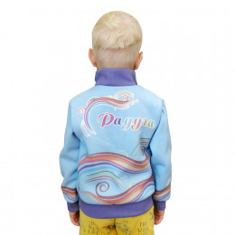 Толстовка без капюшона детская с полной запечаткой