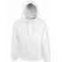 Толстовка мужская на молнии Soul Men 290 с контрастным капюшоном, белая