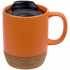 Кружка с пробковой подставкой Corky Walk, оранжевая Кружка с пробковой подставкой Corky Walk, оранжевая