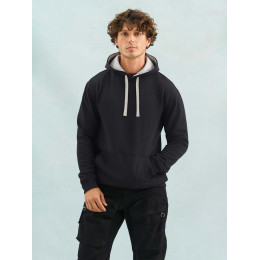 Худи унисекс Cameron, черный меланж с черным