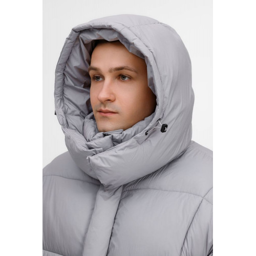 Пуховик унисекс Kapsula, серый