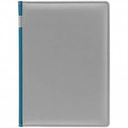 Ежедневник Spain Shall на заказ, недатированный, серый с бирюзовым