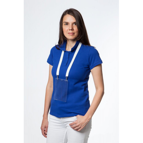 Лента для бейджа с 2 карабинами Carabine Duo, белая