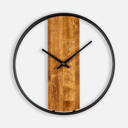 Часы Woodix, черные с коричневым