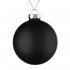 Елочный шар Finery Matt, 10 см, матовый черный
