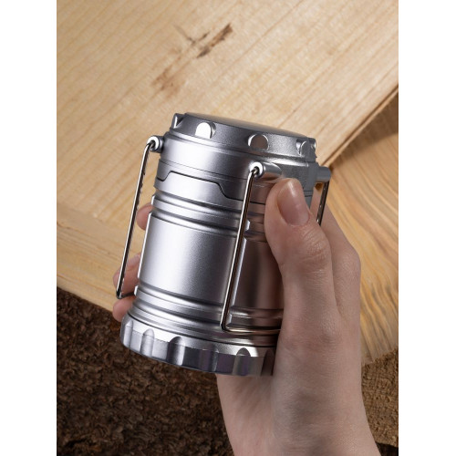 Кемпинговый фонарь Lindau, серебристый