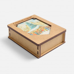 Деревянные флажки «Праздничные мотивы»