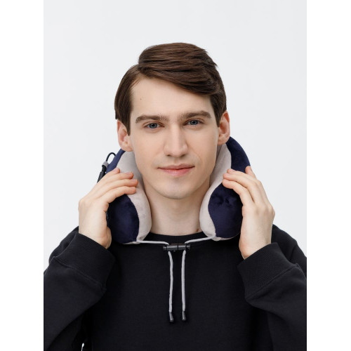 Дорожная подушка-массажер inRelax, синяя