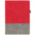 Ежедневник Horizon, недатированный, серый с красным