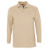 Рубашка поло мужская с длинным рукавом Winter II 210 бежевая Рубашка поло мужская с длинным рукавом Winter II 210 бежевая