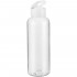 Бутылка для воды Plaske, прозрачная с белой крышкой Бутылка для воды Plaske, прозрачная с белой крышкой
