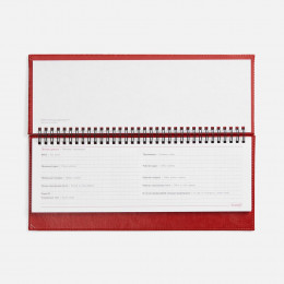 Планинг Faro, датированный, красный