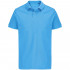 Рубашка поло унисекс Pacific, ярко-бирюзовая Рубашка поло унисекс Pacific, ярко-бирюзовая
