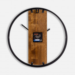 Часы Woodix, черные с коричневым