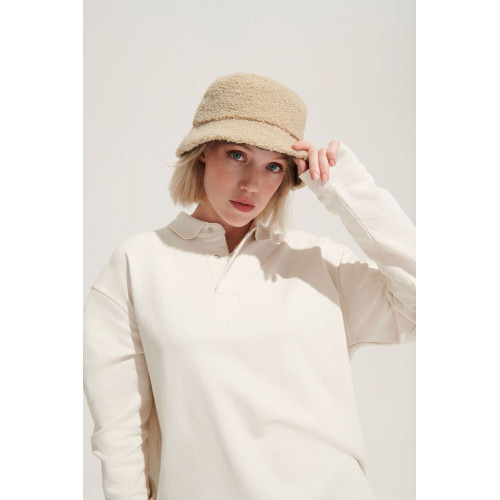 Панама Bucket двусторонняя утепленная, хаки с бежевым