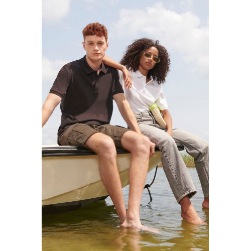 Рубашка поло унисекс Pegase, черная