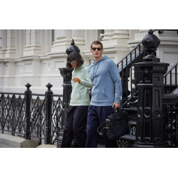 Толстовка с капюшоном женская Queen, темно-синяя