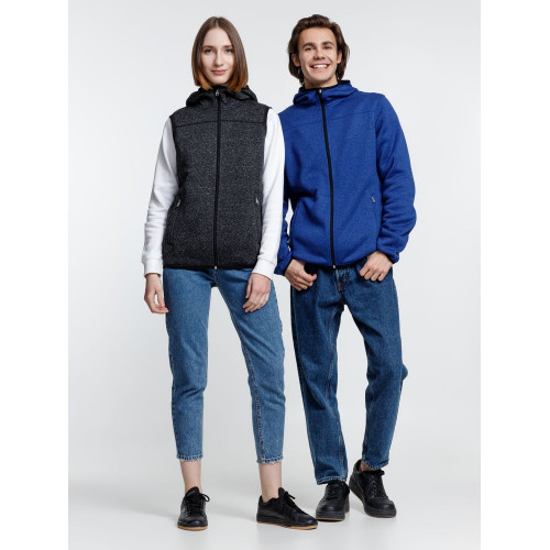 Жилет с капюшоном унисекс Gotland, черный