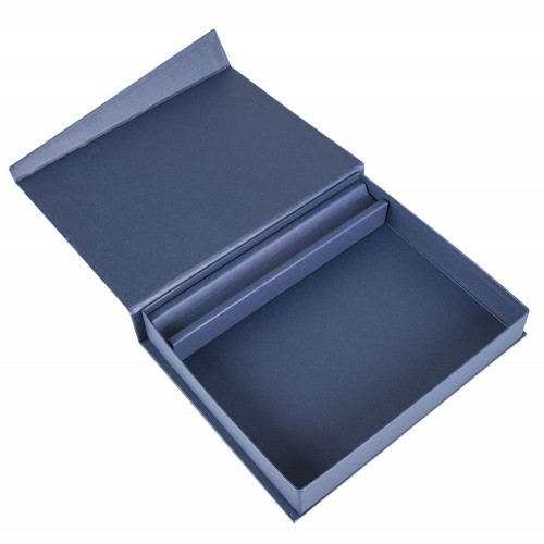 Коробка Duo под ежедневник и ручку, темно-синяя