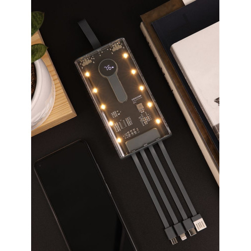 Аккумулятор Trellis Digital 10000 мАч, темно-серый