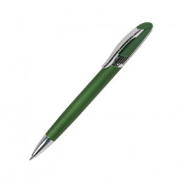 FORCE, ручка шариковая, зеленый/серебристый, металл