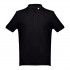 Рубашка-поло мужская ADAM, черный, S, 100% хлопок, плотность 195 г/м2