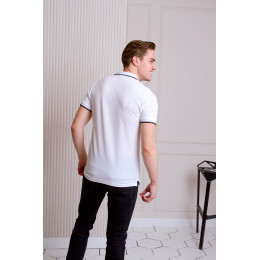 Рубашка поло мужская STAN с окантовкой хлопок/полиэстер 185, 04T