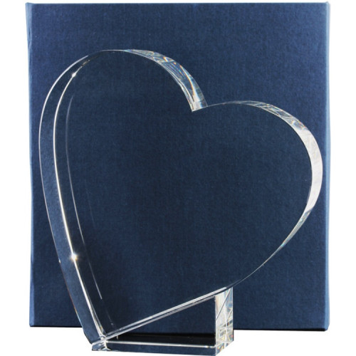 Награда хрустальная C055 17.5см (17.5*16*4.5) футляр в комплекте