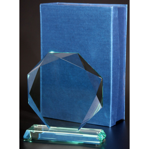 Награда стеклянная (сувенир) G020/FP 195х175х19+футляр